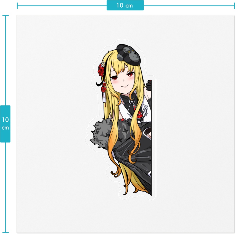 Sticker Peeking Kaela Kovalskia Kimono カエラ・コヴァルスキア Hololive