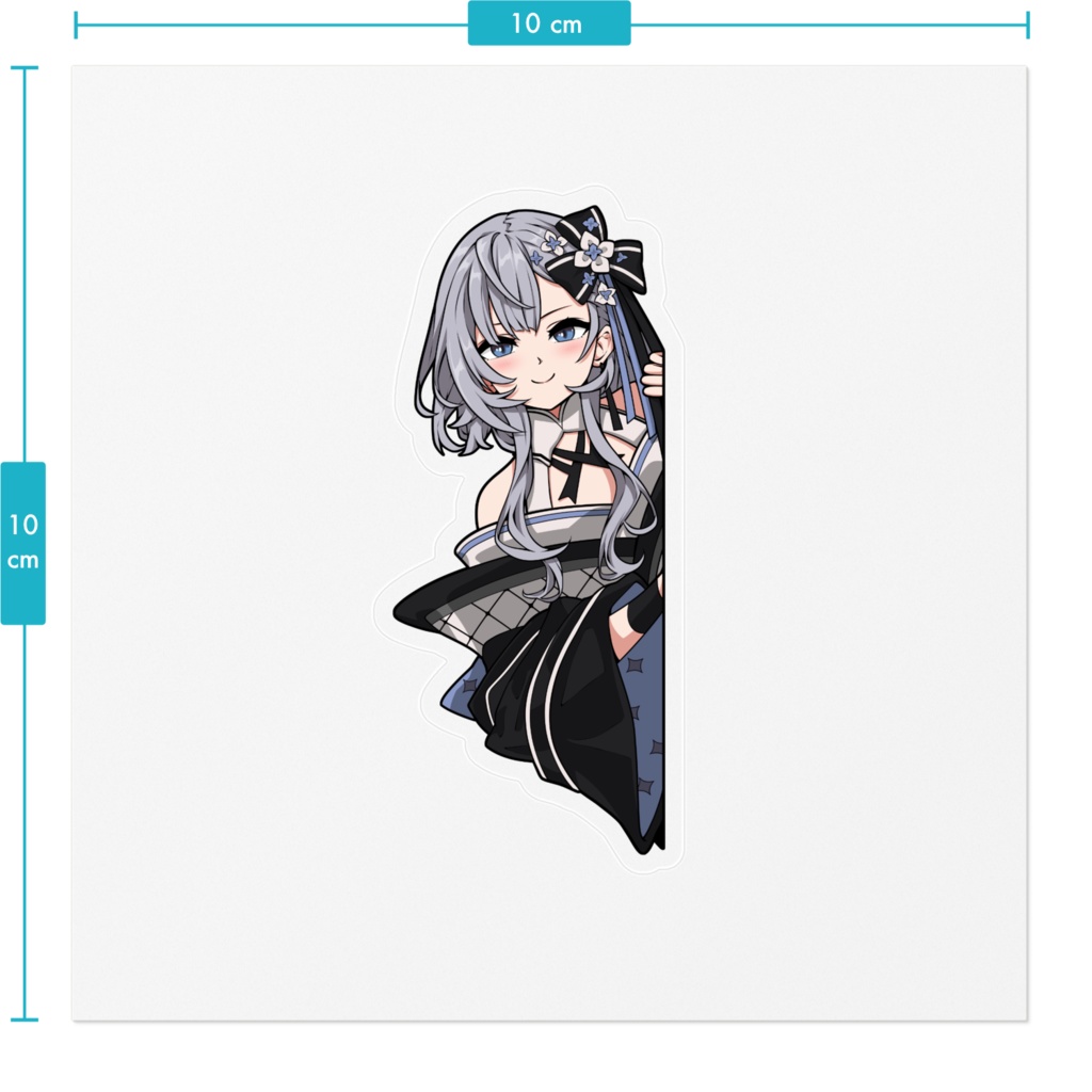 Sticker Peeking Vestia Zeta Kimono ベスティア・ゼータ Hololive