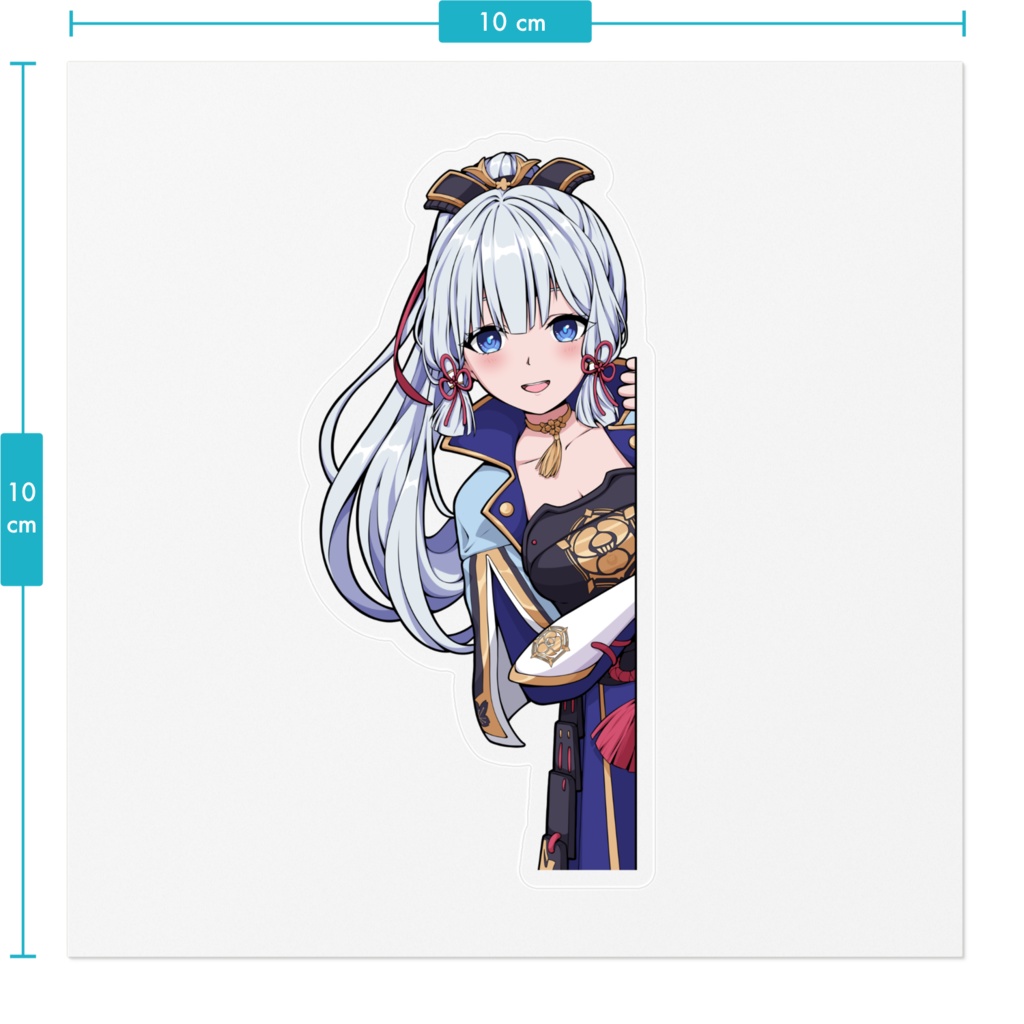 Sticker Peeker Kamisato Ayaka 神里綾華 Genshin Impact