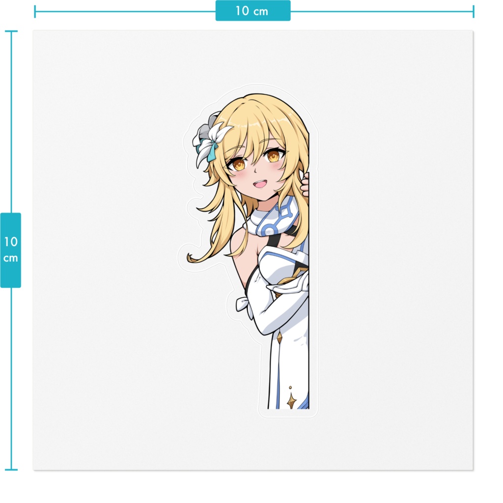 Sticker Peeker Lumine 旅人 Genshin Impact