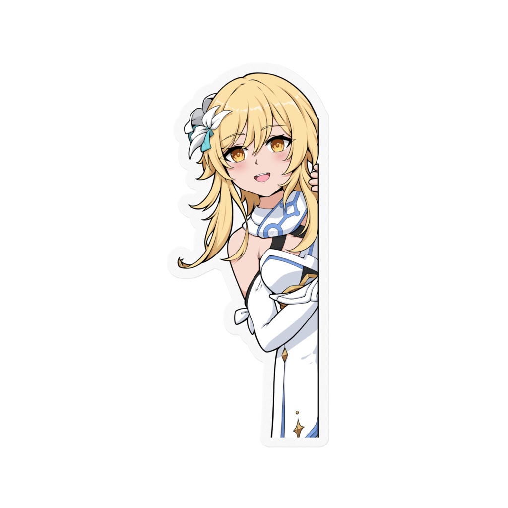 Sticker Peeker Lumine 旅人 Genshin Impact