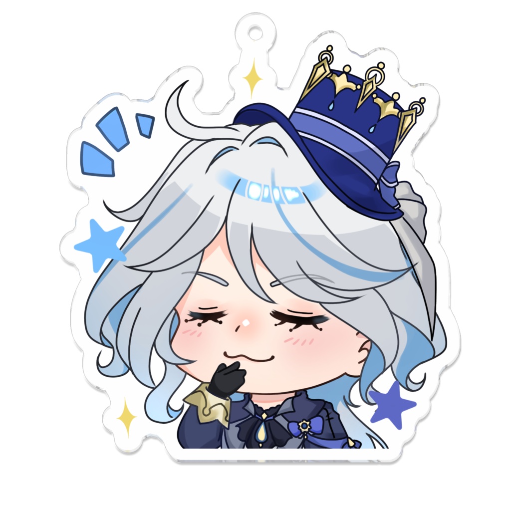 Furina Chibi フリーナ Keychain アクリルキーホルダー Genshin Impact