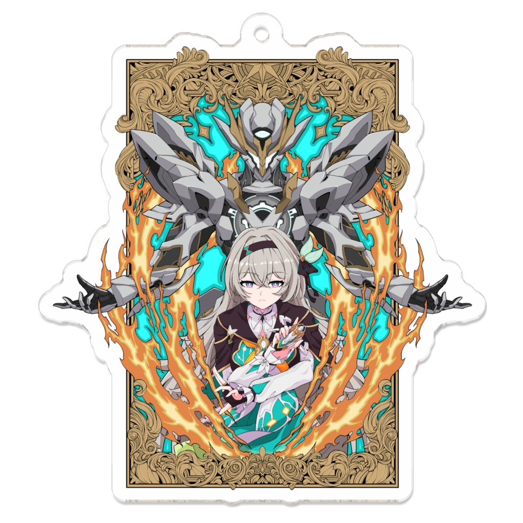 Firefly Diorama Card ホタル Keychain アクリルキーホルダー Honkai Star Rail