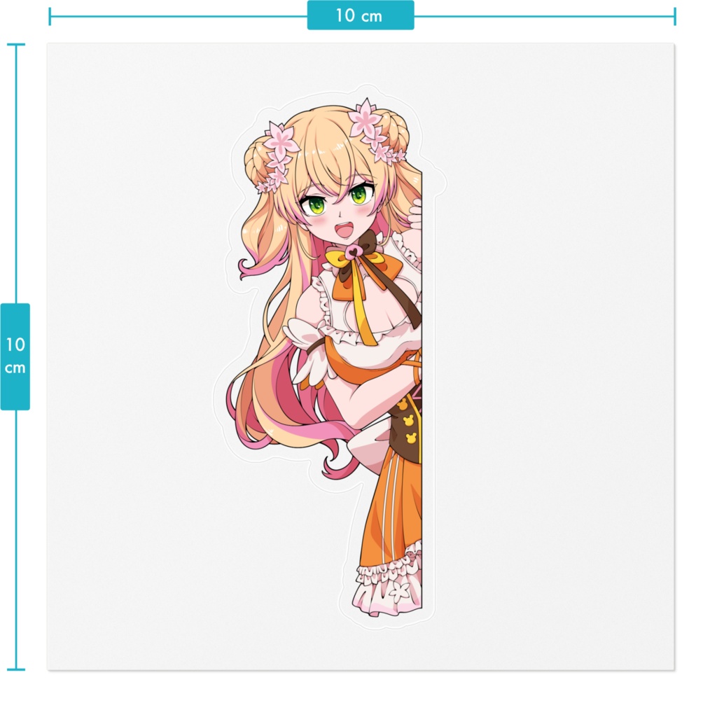 Sticker Peeking Momosuzu Nene 桃鈴ねね Hololive