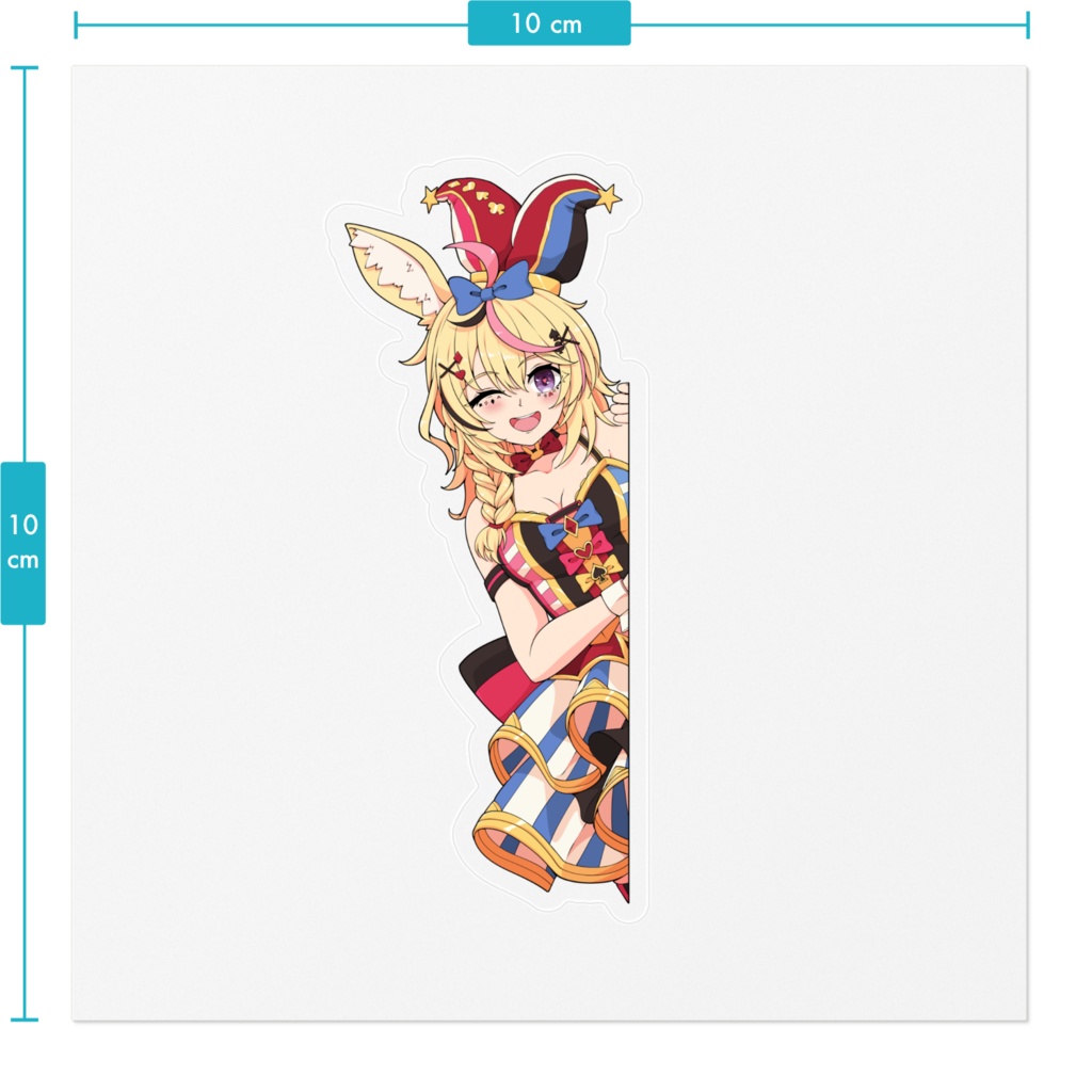 Sticker Peeking Omaru Polka 尾丸ポルカ Hololive