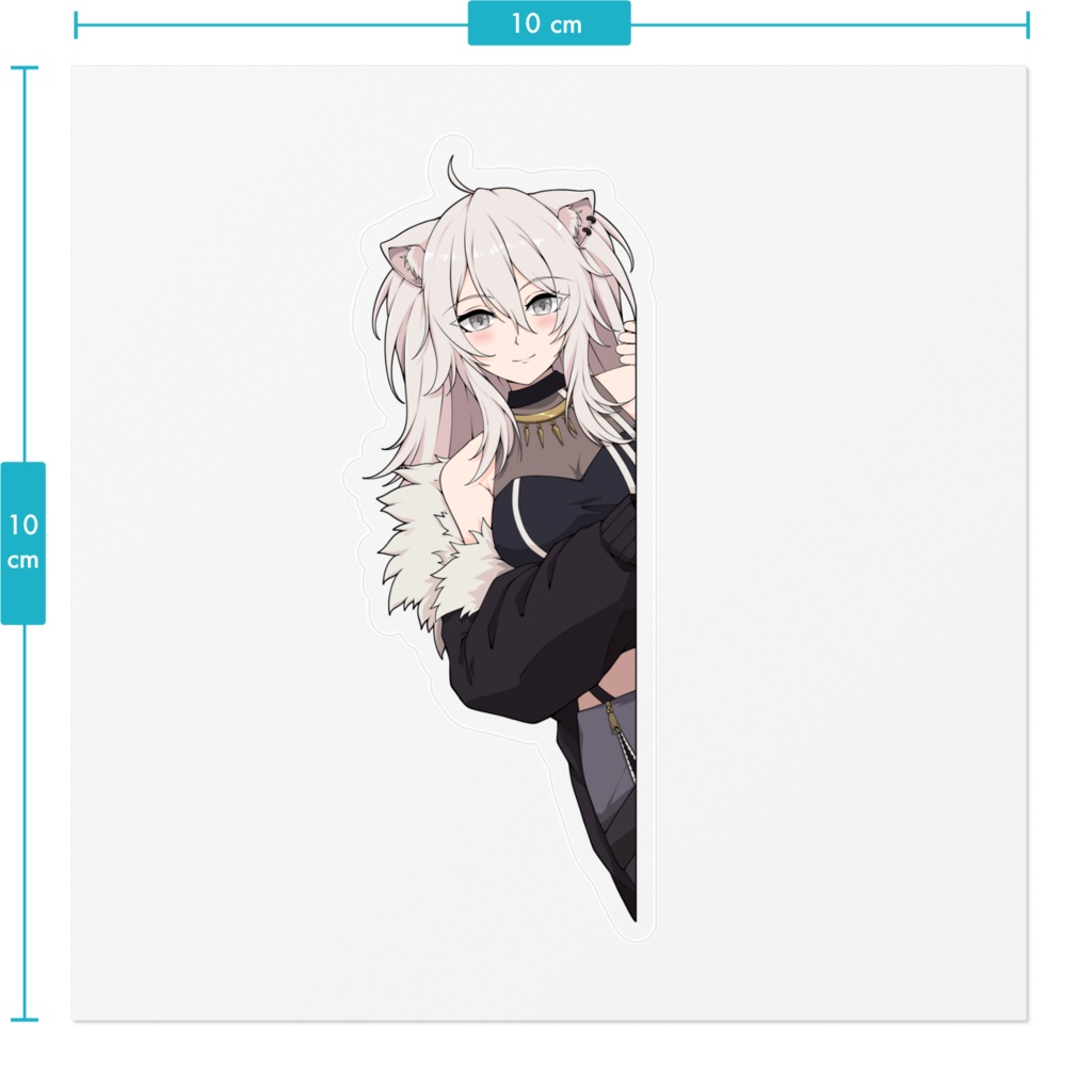 Sticker Peeking Shishiro Botan 獅白ぼたん Hololive