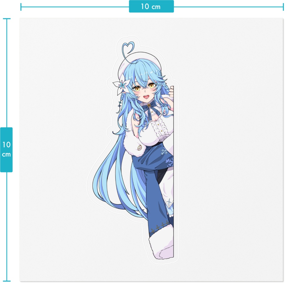 Sticker Peeking Yukihana Lamy 雪花ラミィ Hololive
