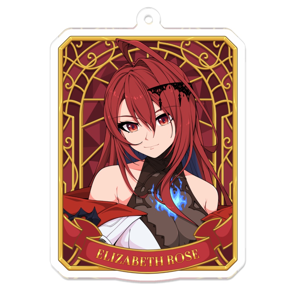 Elizabeth Rose Bloodflame エリザベス・ローズ・ブラッドフレイム Keychain アクリルキーホルダー Hololive