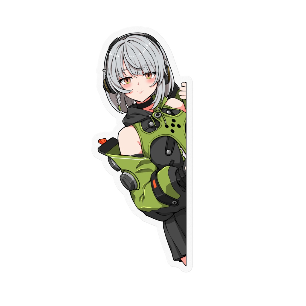 Sticker Peeking Anby Demara Zenless Zone Zero