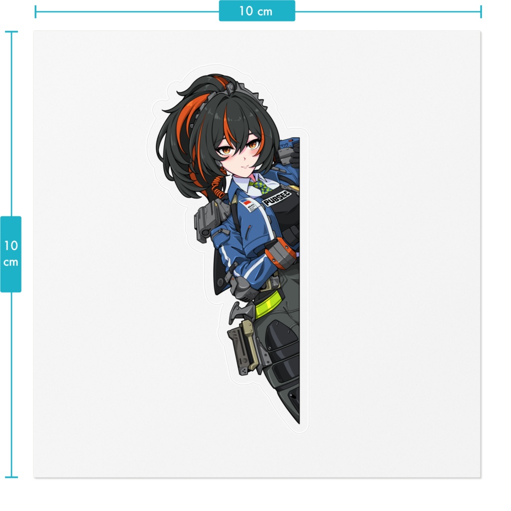 Sticker Peeking Zhu Yuan Zenless Zone Zero