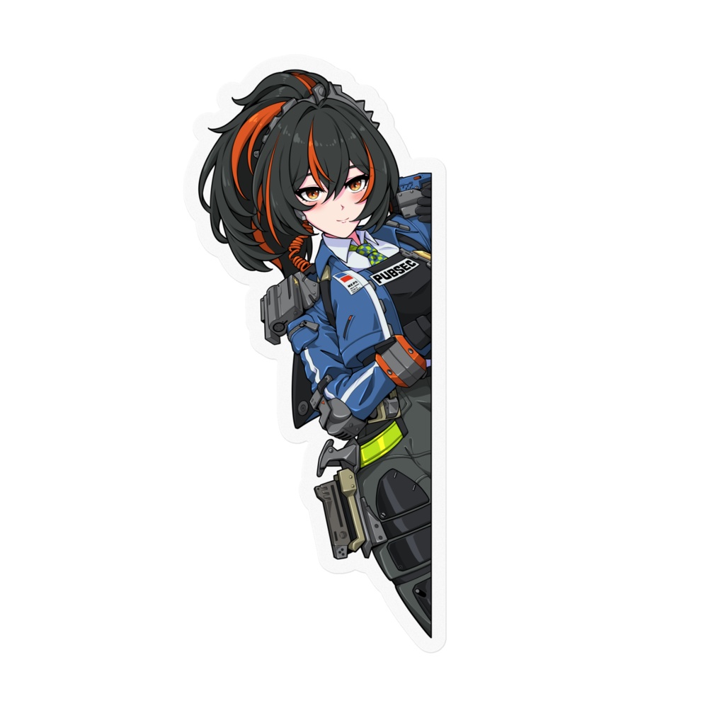 Sticker Peeking Zhu Yuan Zenless Zone Zero