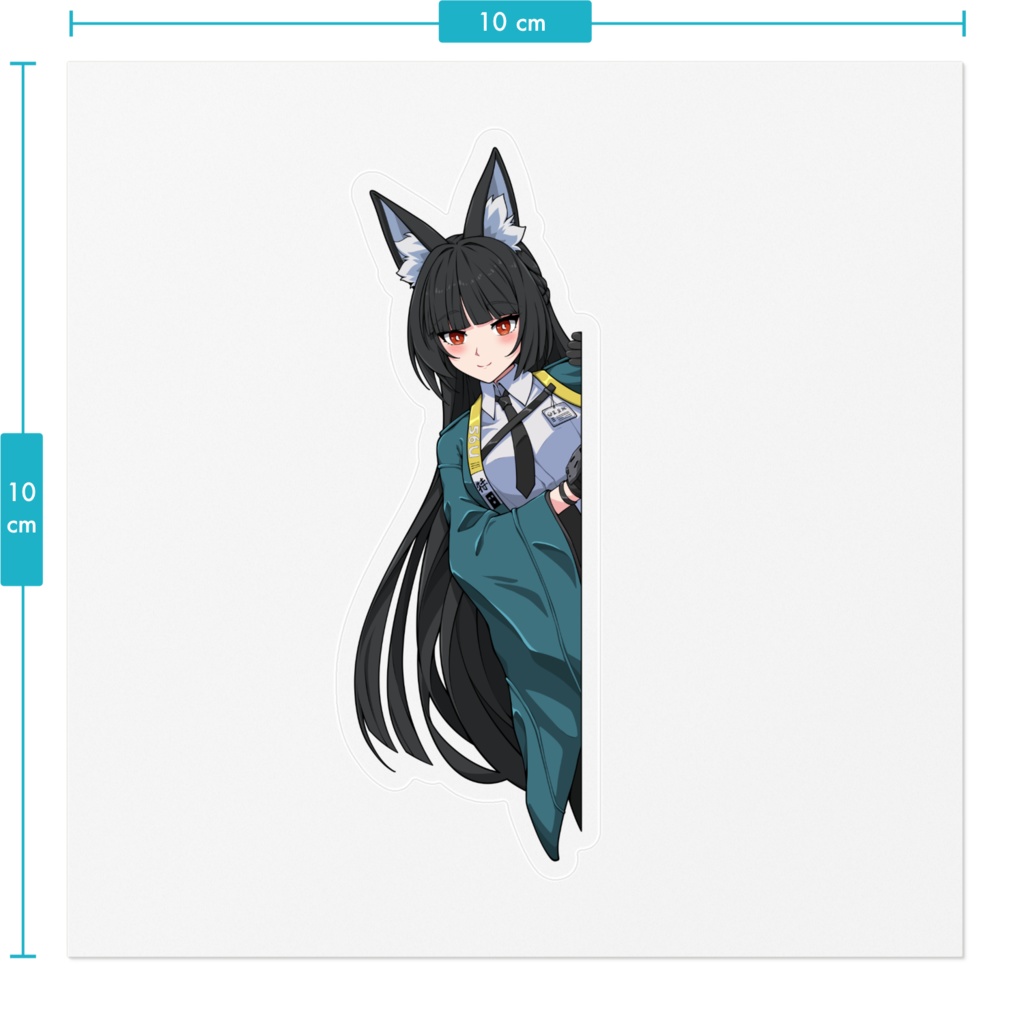 Sticker Peeking Hoshimi Miyabi Zenless Zone Zero