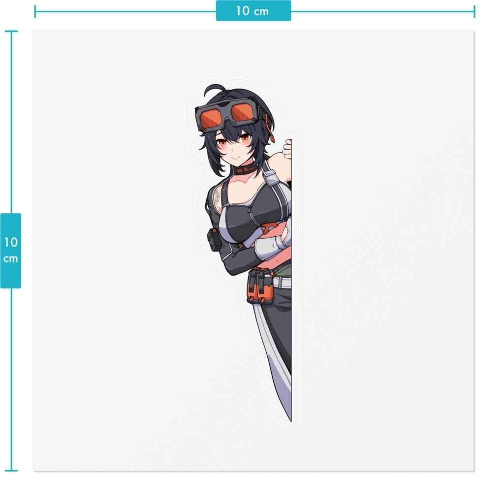 Sticker Peeking Grace Howard Zenless Zone Zero