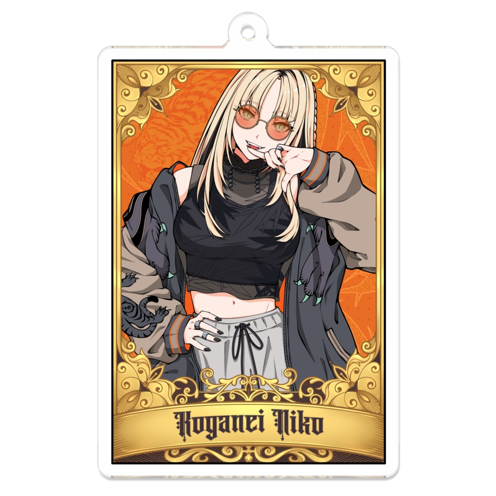 Koganei Niko 虎金妃笑虎 Keychain アクリルキーホルダー Hololive