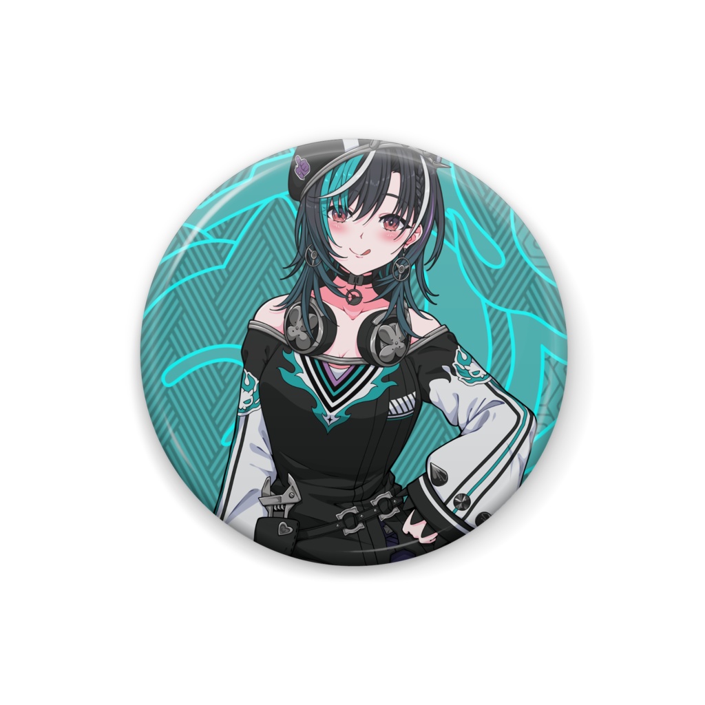 Rindo Chihaya 輪堂千速 Hololive Can Badge