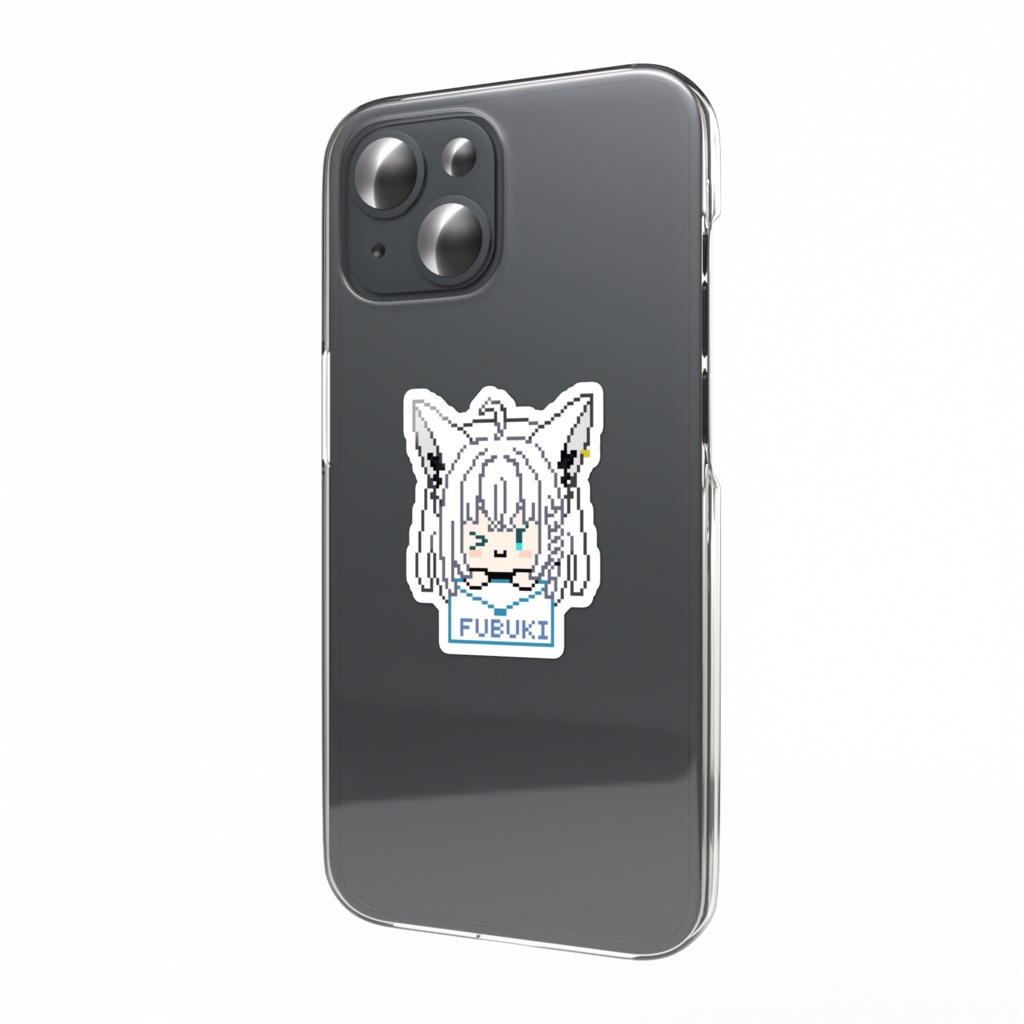 Shirakami Fubuki Pixel 白上フブキ Hololive Smartphone Sticker