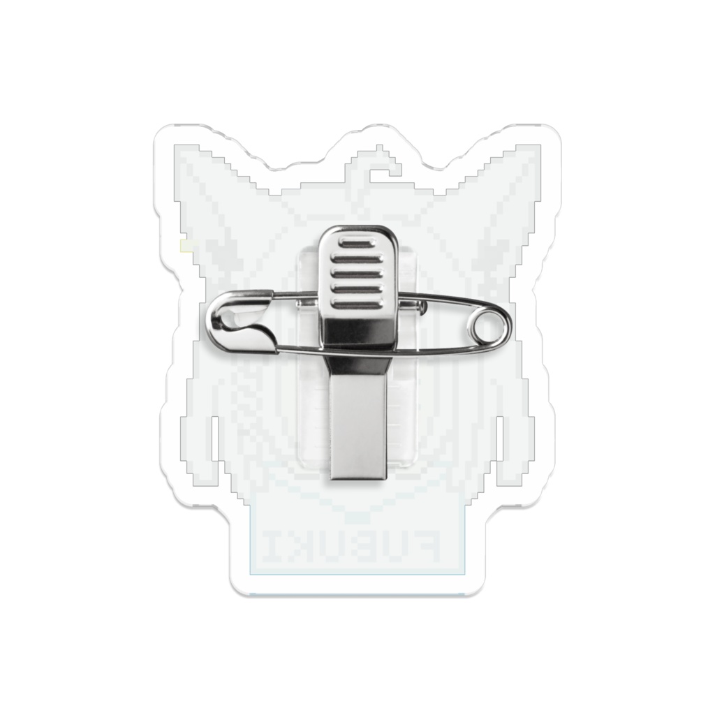 Shirakami Fubuki 白上フブキ Pixel Hololive Acrylic Badge