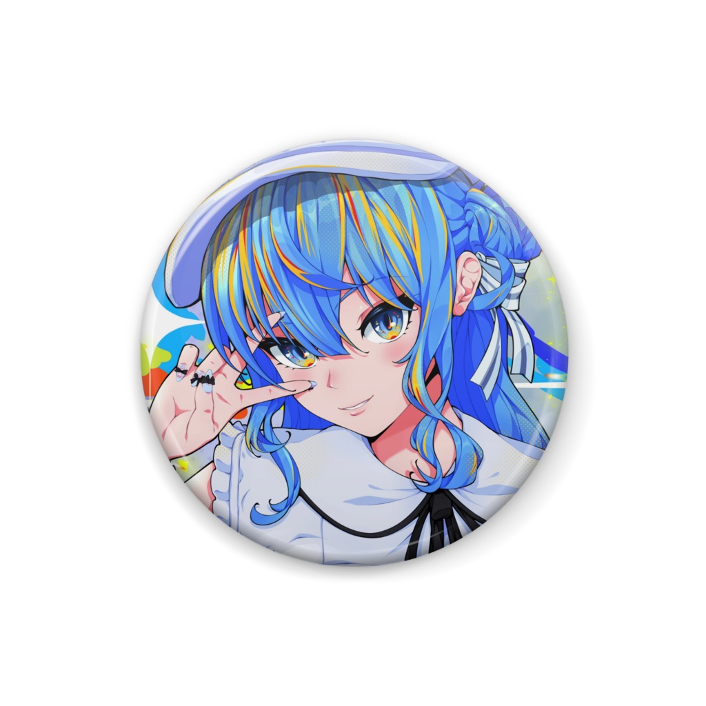 Hoshimachi Suisei Casual Jirai Kei 星街すいせい Hololive Can Badge