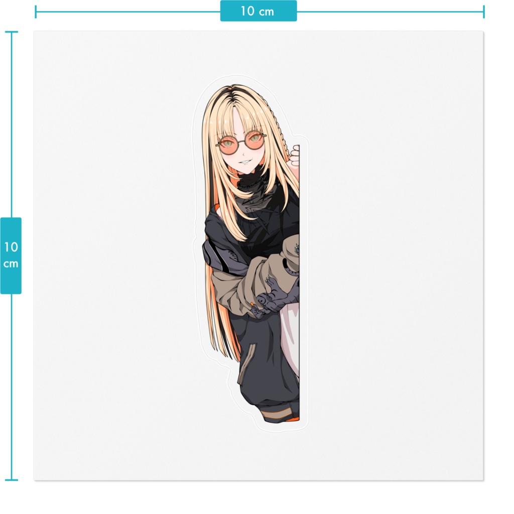 Sticker Peeking Koganei Niko 虎金妃笑虎 Hololive