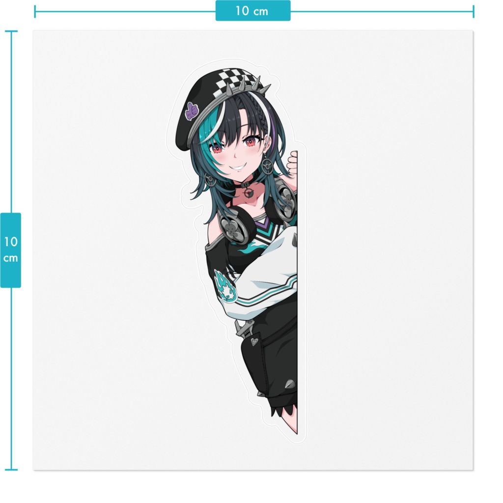 Sticker Peeking Rindo Chihaya 輪堂千速 Hololive