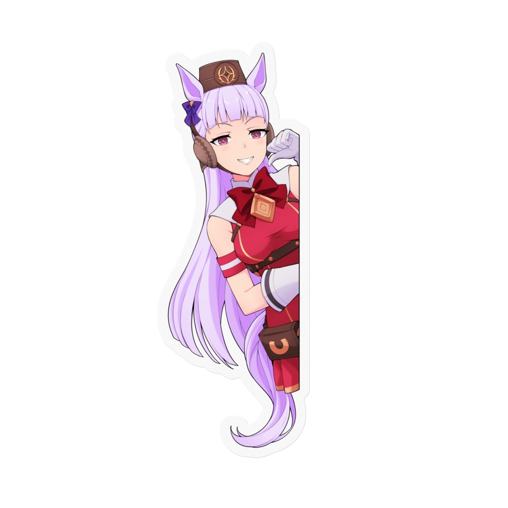 Sticker Peeking Gold Ship ゴールドシップ Uma Musume ウマ娘 プリティーダービー