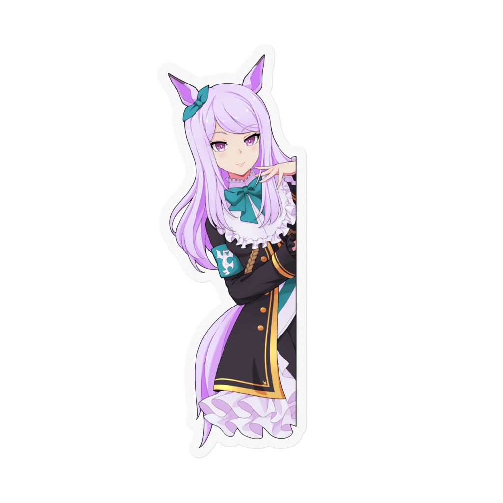 Sticker Peeking Mejiro McQueen メジロマックイーン Uma Musume ウマ娘 プリティーダービー