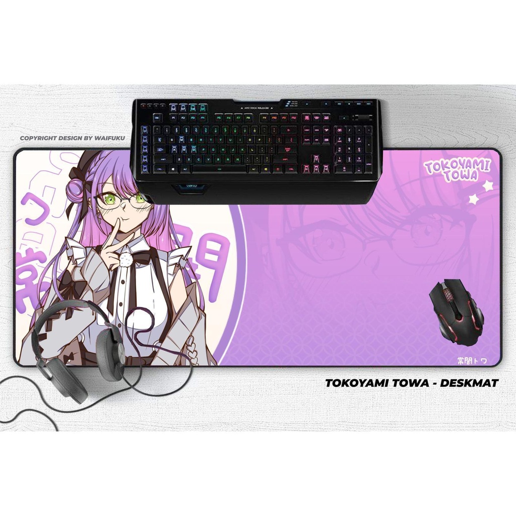 Hololive 常闇トワ Tokoyami Towa Deskmat マウスパッド Mouse Pad
