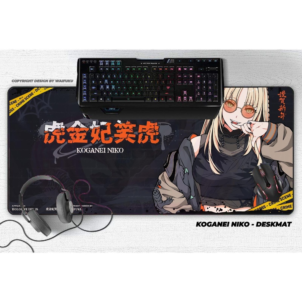 Hololive 虎金妃笑虎 Koganei Niko Deskmat マウスパッド Mouse Pad
