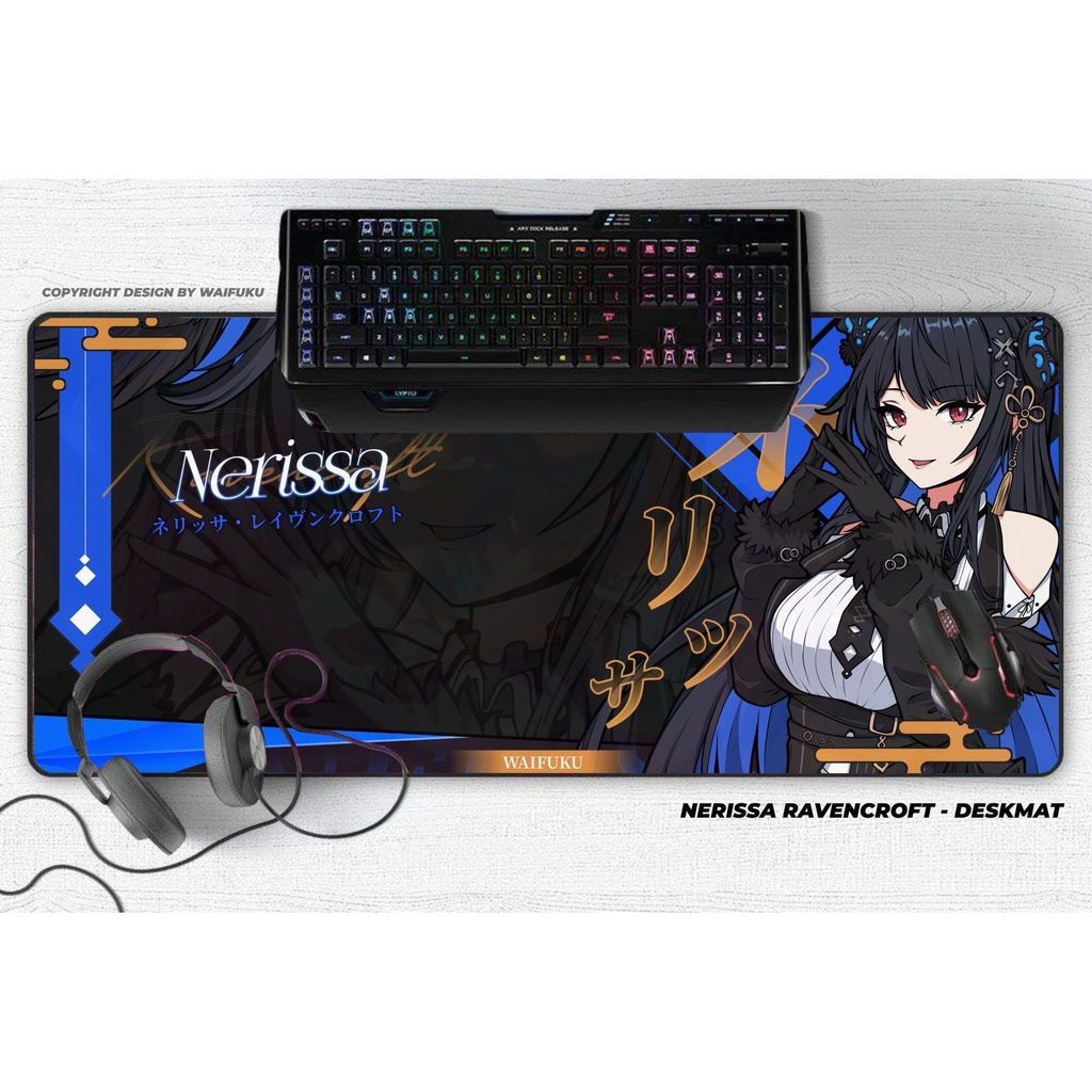 Hololive ネリッサ・レイヴンクロフト Nerissa Ravencroft Deskmat マウスパッド Mouse Pad