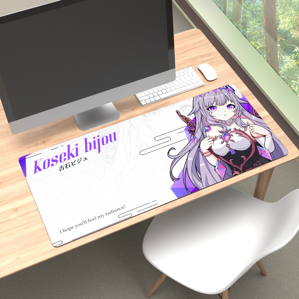  Hololive 古石ビジュ― Koseki Bijou Deskmat マウスパッド Mouse Pad