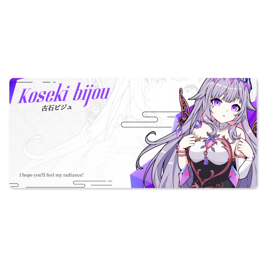 Hololive 古石ビジュ― Koseki Bijou Deskmat マウスパッド Mouse Pad