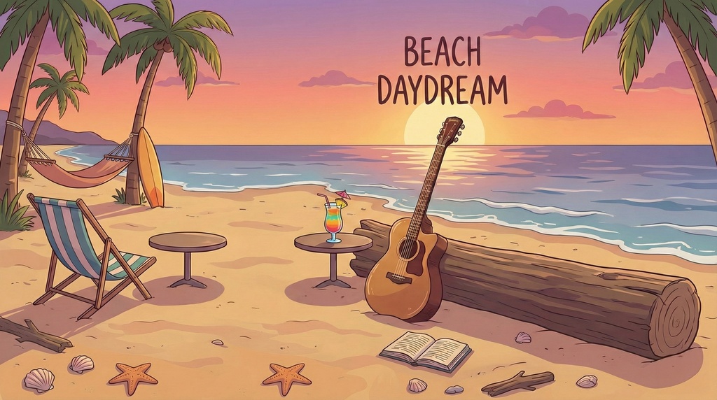 【フリーBGM】Beach Day Dream - 爽やか/日常/雑談向け [無料/商用利用可/ループ対応]