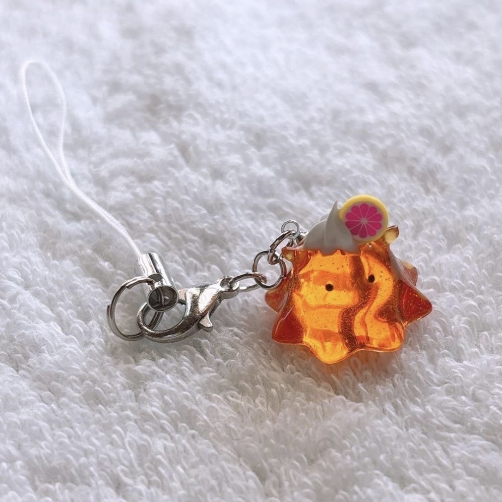 めんだこオレンジクリームソーダ　ストラップ