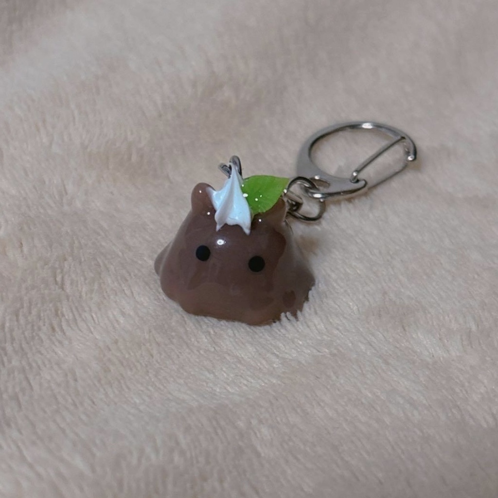 めんだこココアプリン　キーホルダー