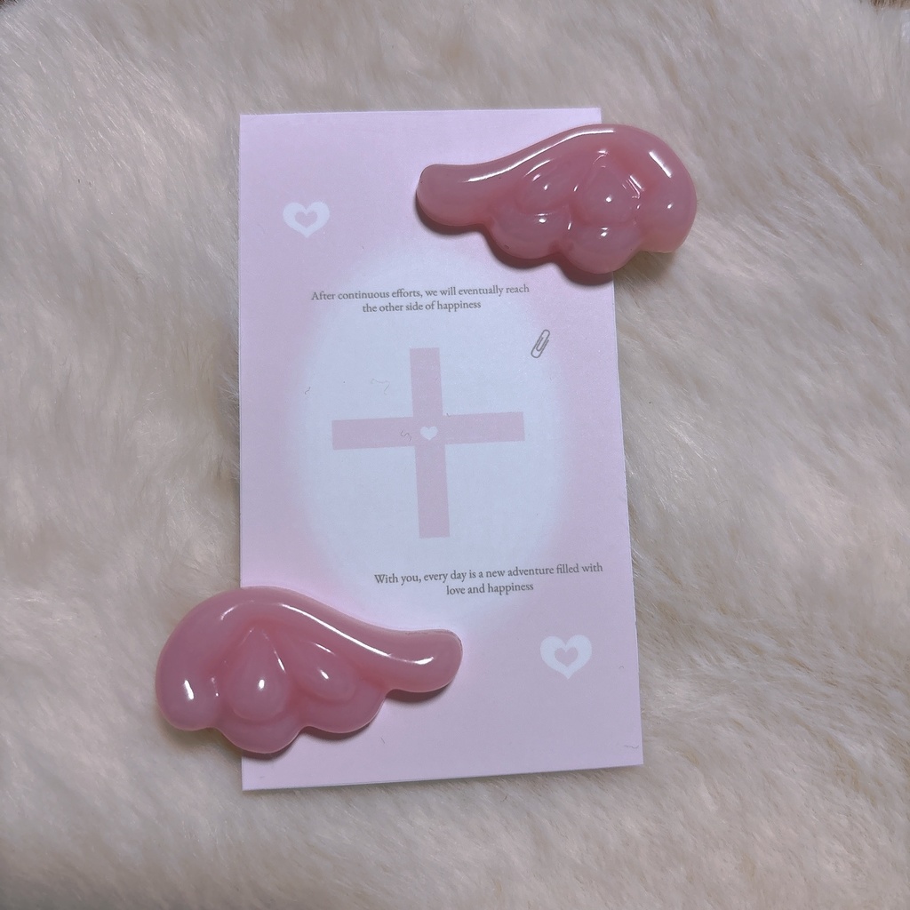 えんじぇるヘアクリップ໒꒱·ﾟ　いちごみるく