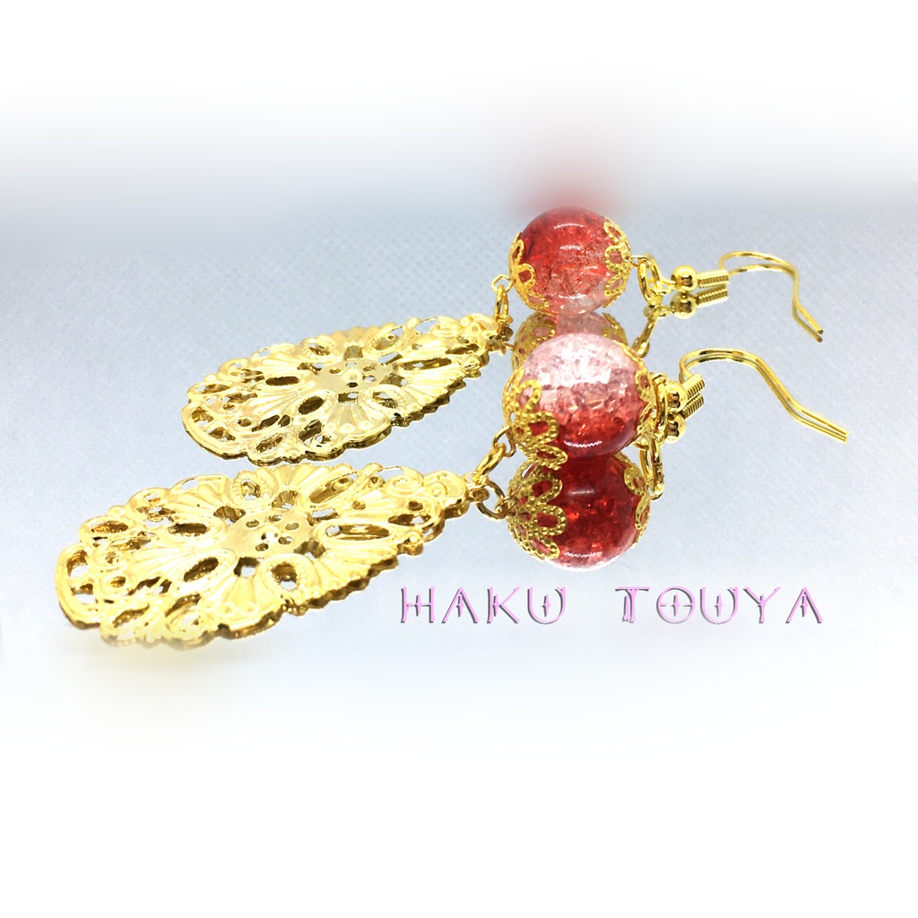 ピアス 玄想的新娘~赤~