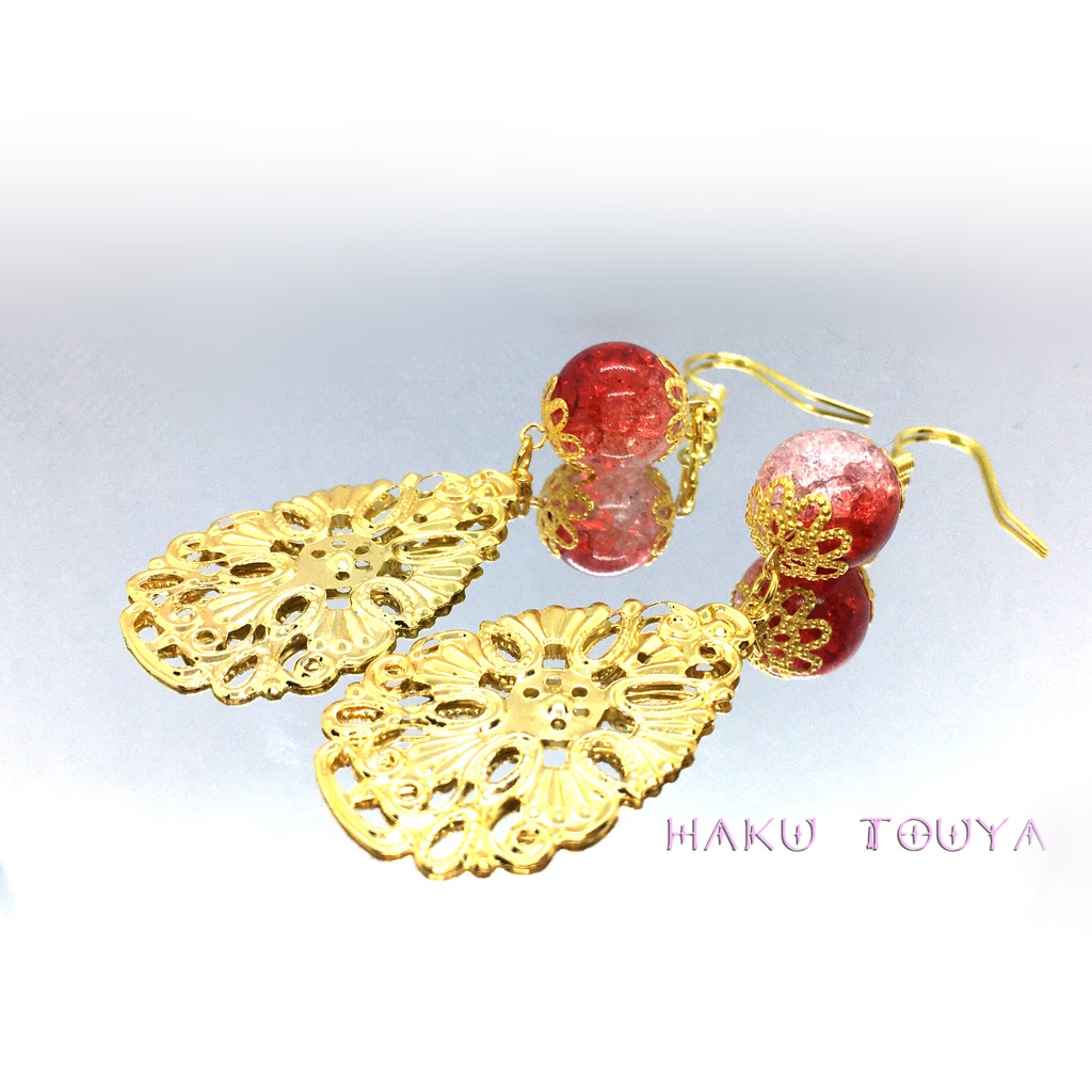 ピアス 玄想的新娘~赤~