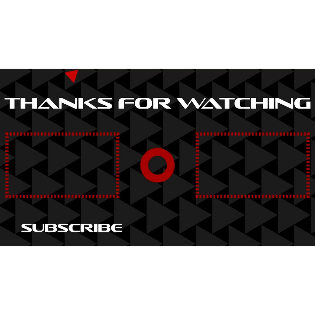 【無料あり】かっこいいYouTube用エンドカード 2種【エンディング】