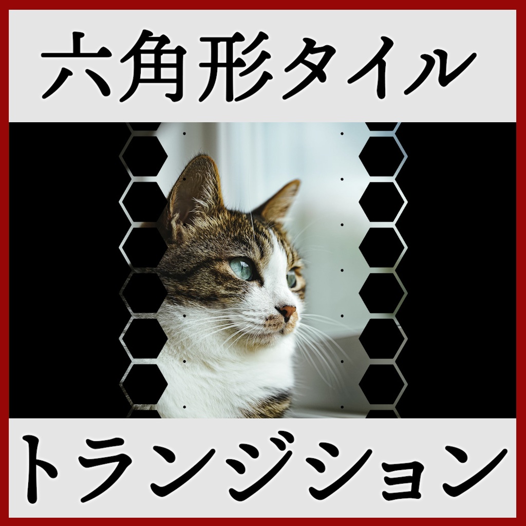 ココフォリア用 シーン切り替えAPNG素材 六角形 20種