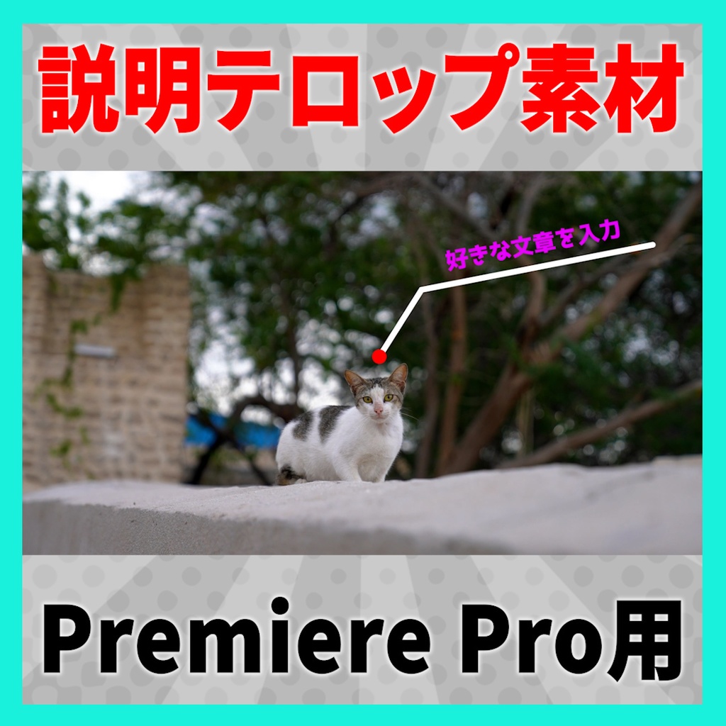 説明、紹介などで使えるラインテロップ【MOGRT】