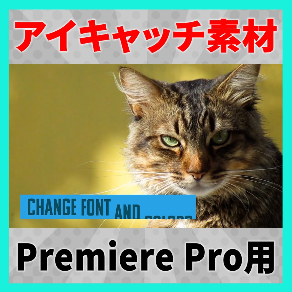 アイキャッチに使えるタイトルアニメーション 5【MOGRT】