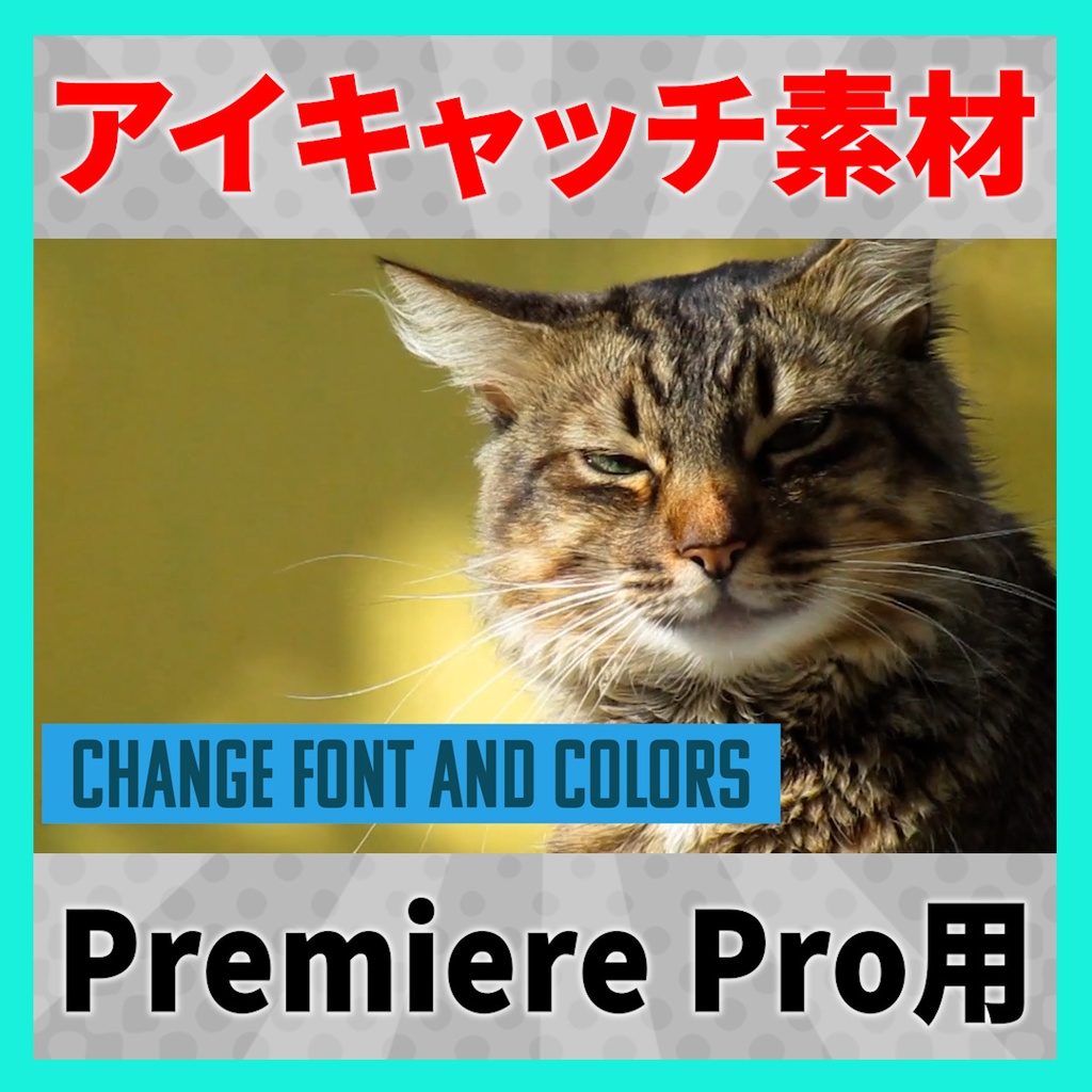 アイキャッチに使えるタイトルアニメーション 5【MOGRT】