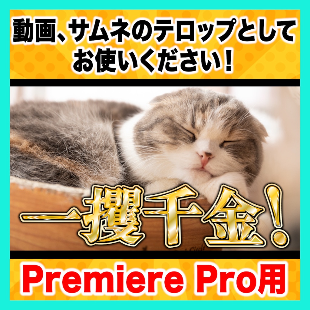 【Premiere Pro】金銀テロップスタイル10種セット