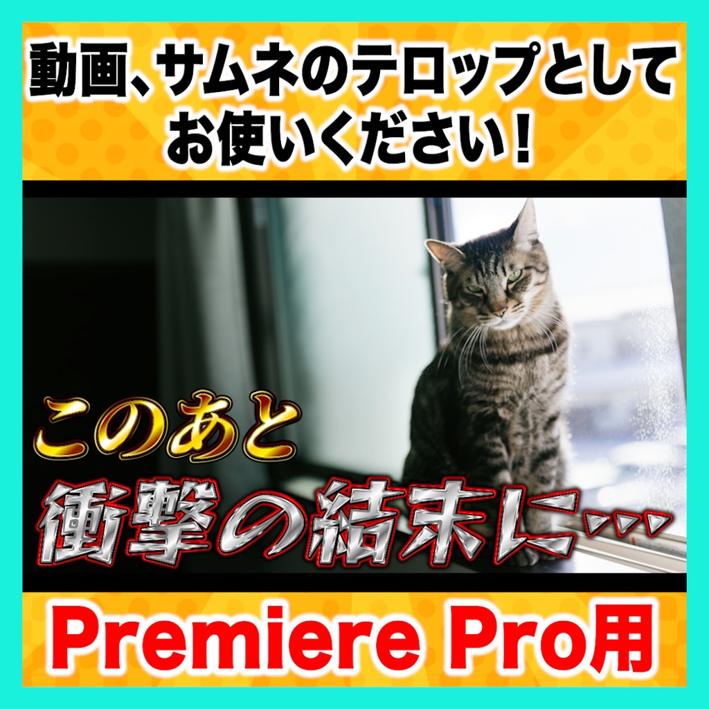 【Premiere Pro】金銀テロップスタイル10種セット