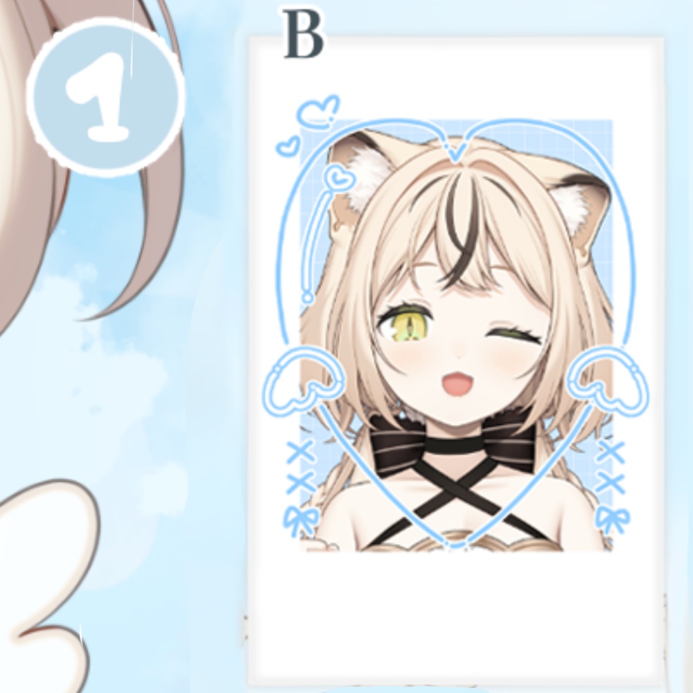 チェキ風カード《B》【初グッズ】