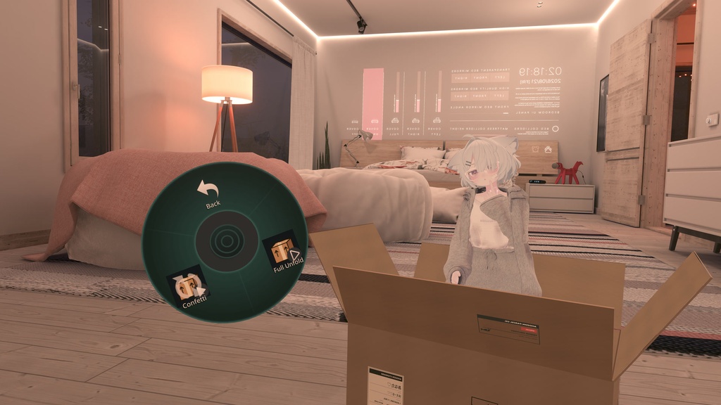 【VRChat/MA対応】AHOZON Delivery Box|触って開ける・置いて遊べる段ボールギミック