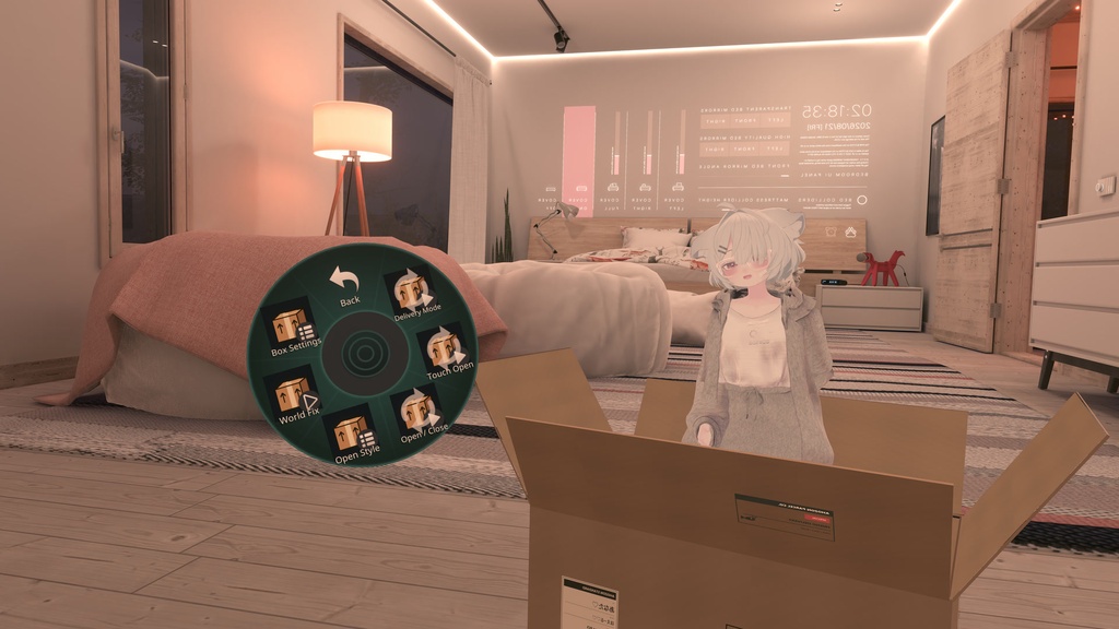 【VRChat/MA対応】AHOZON Delivery Box|触って開ける・置いて遊べる段ボールギミック