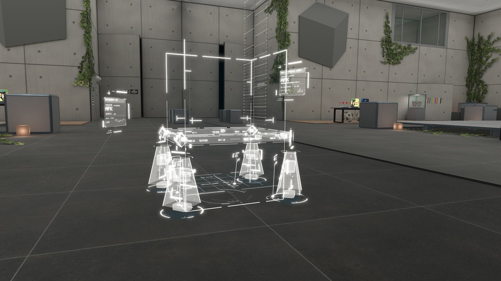 【VRChat/MA対応】Holographic Forensic Scene|AFKで周囲に展開するホログラム鑑識ギミック