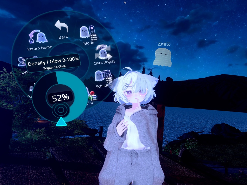 【VRChat/MA対応】リアルタイム時計付きの追従おばけ|The 3AM Visitor