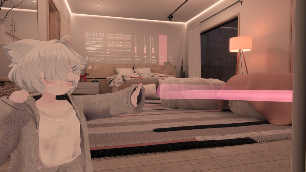 【VRChat PC/MA対応】HEART STRING|両手で引いて放つハートショットギミック